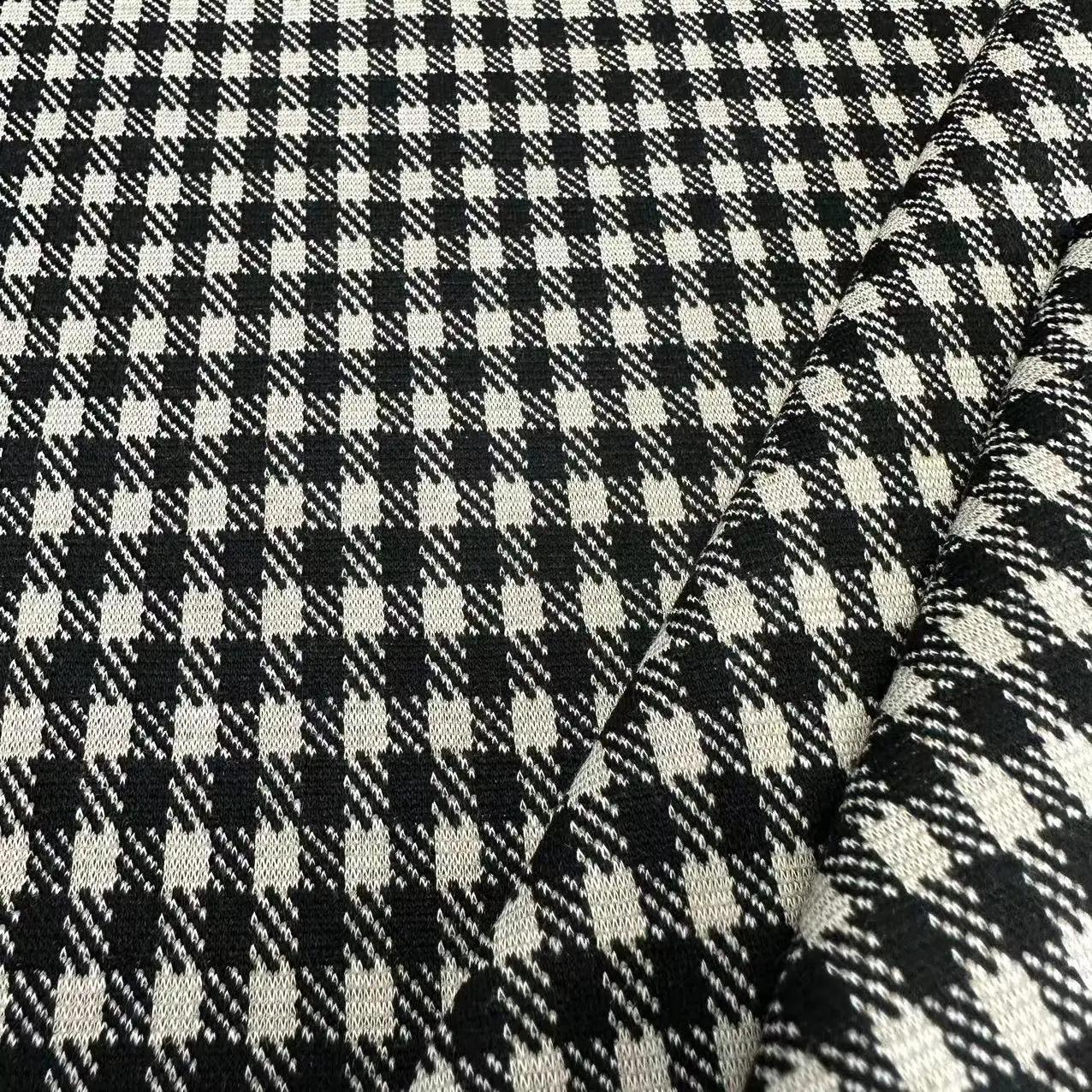 Garment brocade jacquard fabric polyester viscose rayon spandex TR yarn dyed plaid jacquard fabric for pants