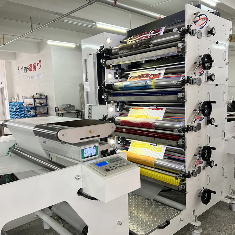 4 5 6 high speed paper flexo printer disposable paper cup plate flexo printing machine mini 850