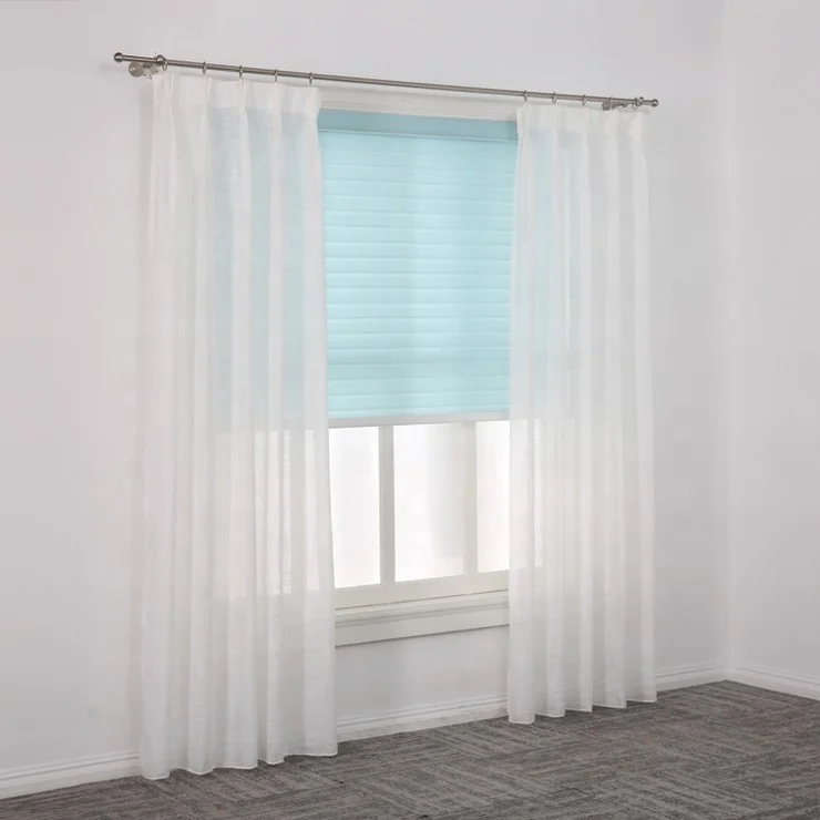 Yongshun horizontal triple one way vision roller blinds shangri-la curtain for balcony