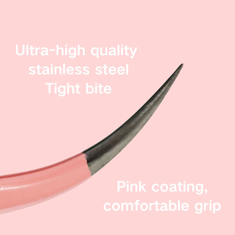 Private Label Professional Stainless Steel Lashes Tweezers Volume Tweezers Light Weight Eyelash Extension Tweezers