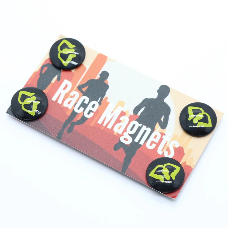 Factory Wholesale Multiple Colors Custom Logo Running Number Bib Clip Buckle Marathon Number Buttons Magnets Fastener