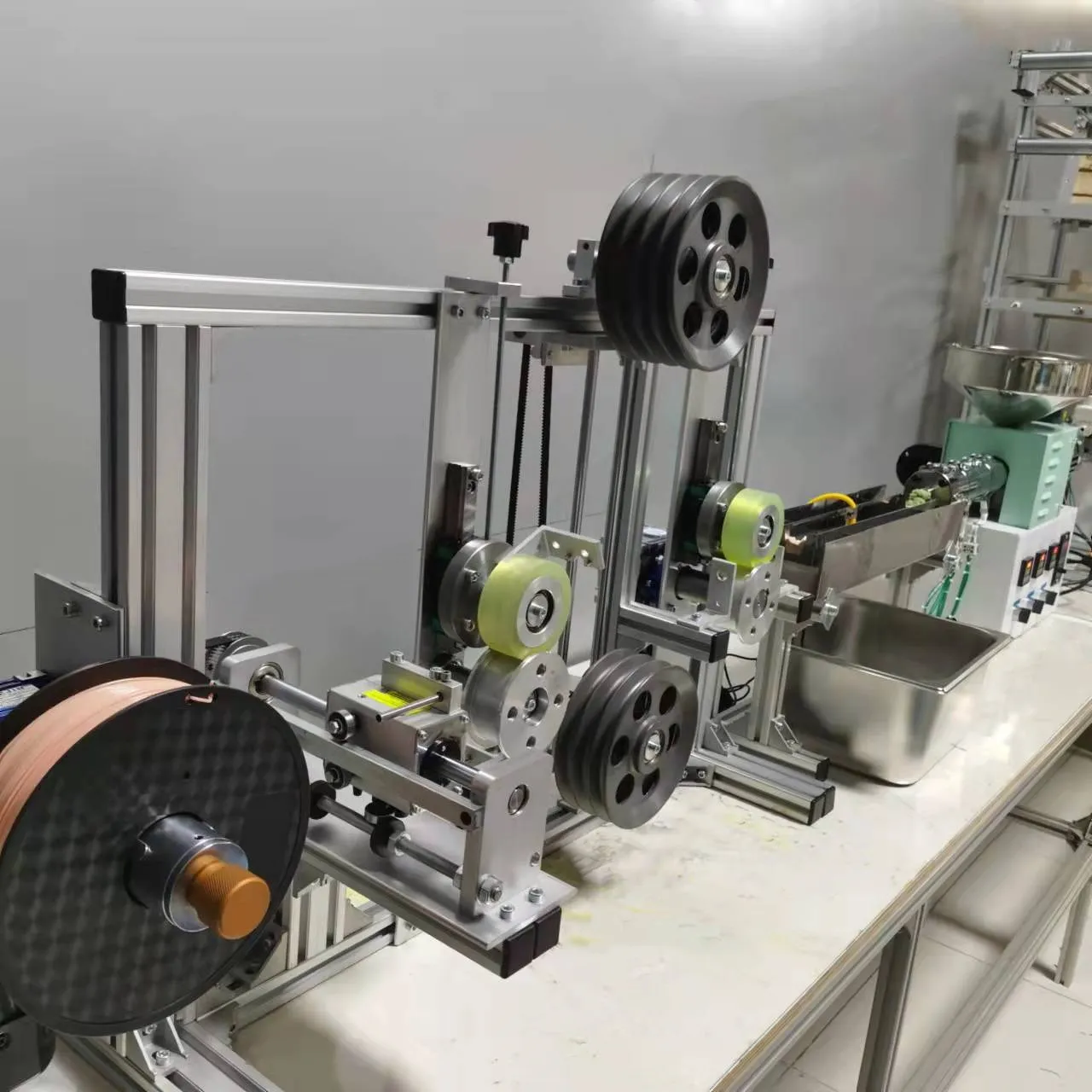 SJ35 lab mini 3D filament production line desktop for laboratory extruding machine extrusor  Small  extruder