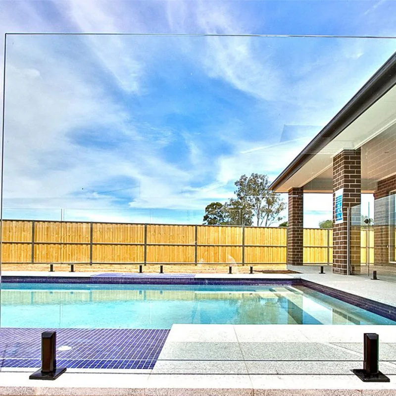 304 Stainless Steel Swimming Pool Fence Side Mount Adjustable Brushed Glass Balustrade Spigots Glass Fitting