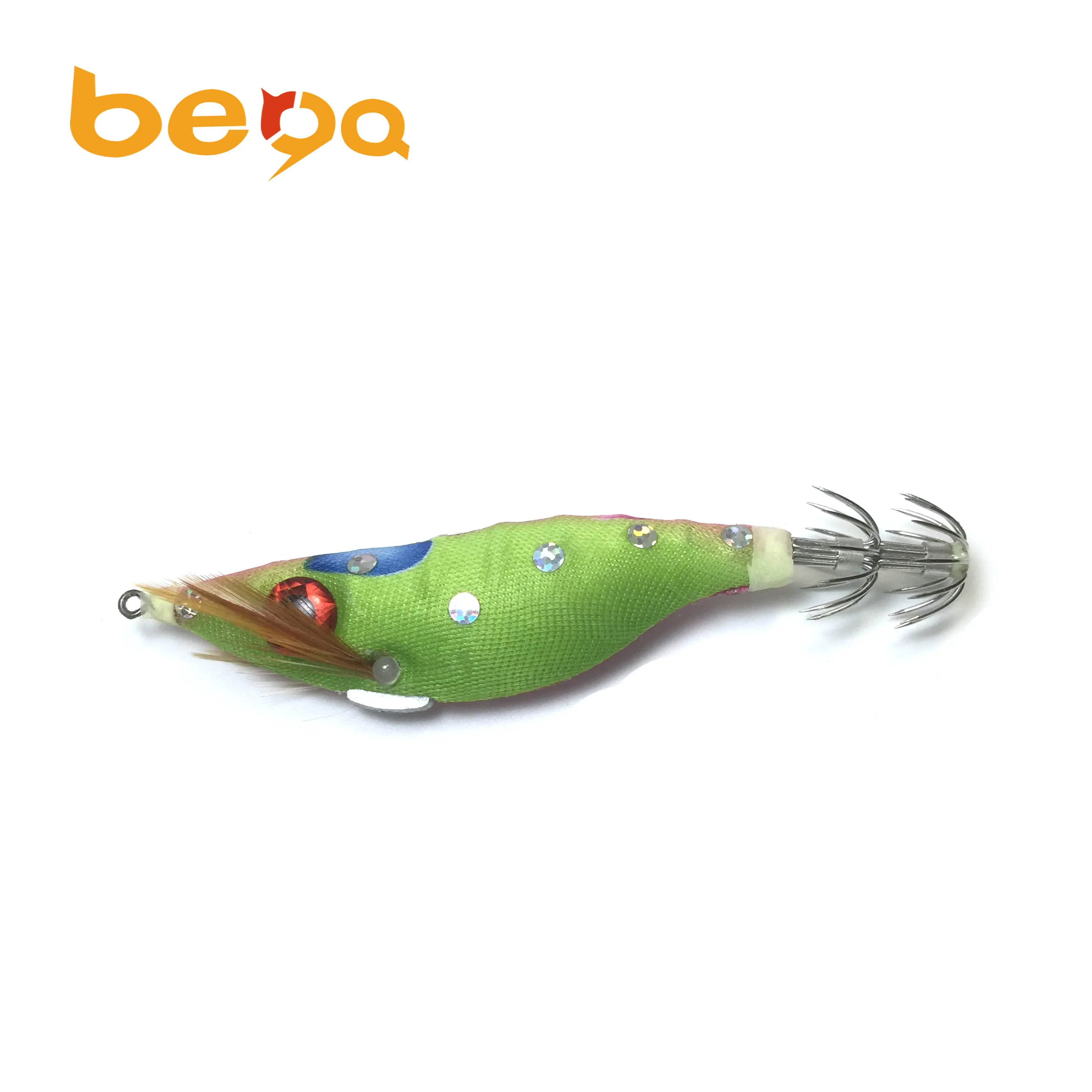 Octopus Cuttlefish Japanese squid jig fishing lure LED Luminous Squid Jig Luminous Wooden Shrimp Squid Hook Fishing Lure