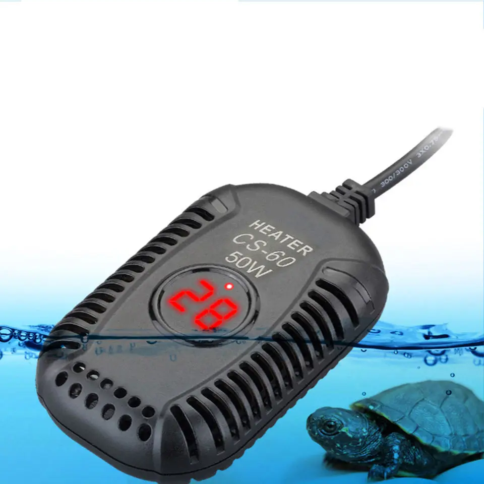 Pet supply aquarium water cut off turtle stick automatic thermostat ultra-low water mini heater