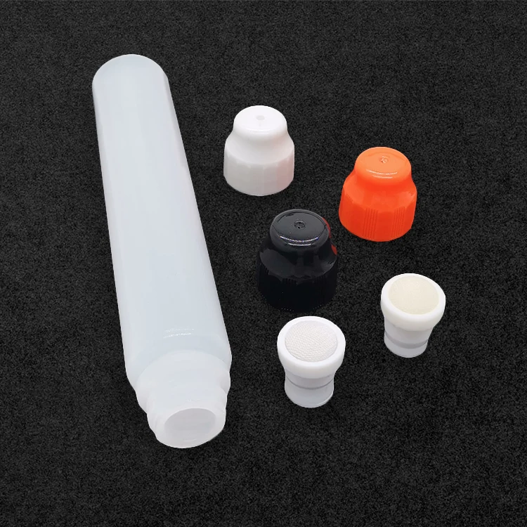 Wholesale CH2832 Doodling Empty Graffiti Marker Paint Container Painter Tools Brush Dauber Plastic Bottle with Sponge