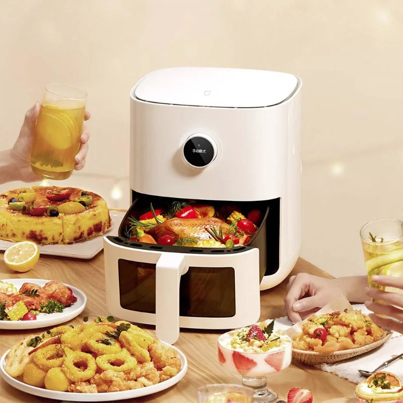XIAOMI MIJIA Smart Air Fryer Pro 4 л плита для горячей духовки видимая оконный экран без масла жаровня