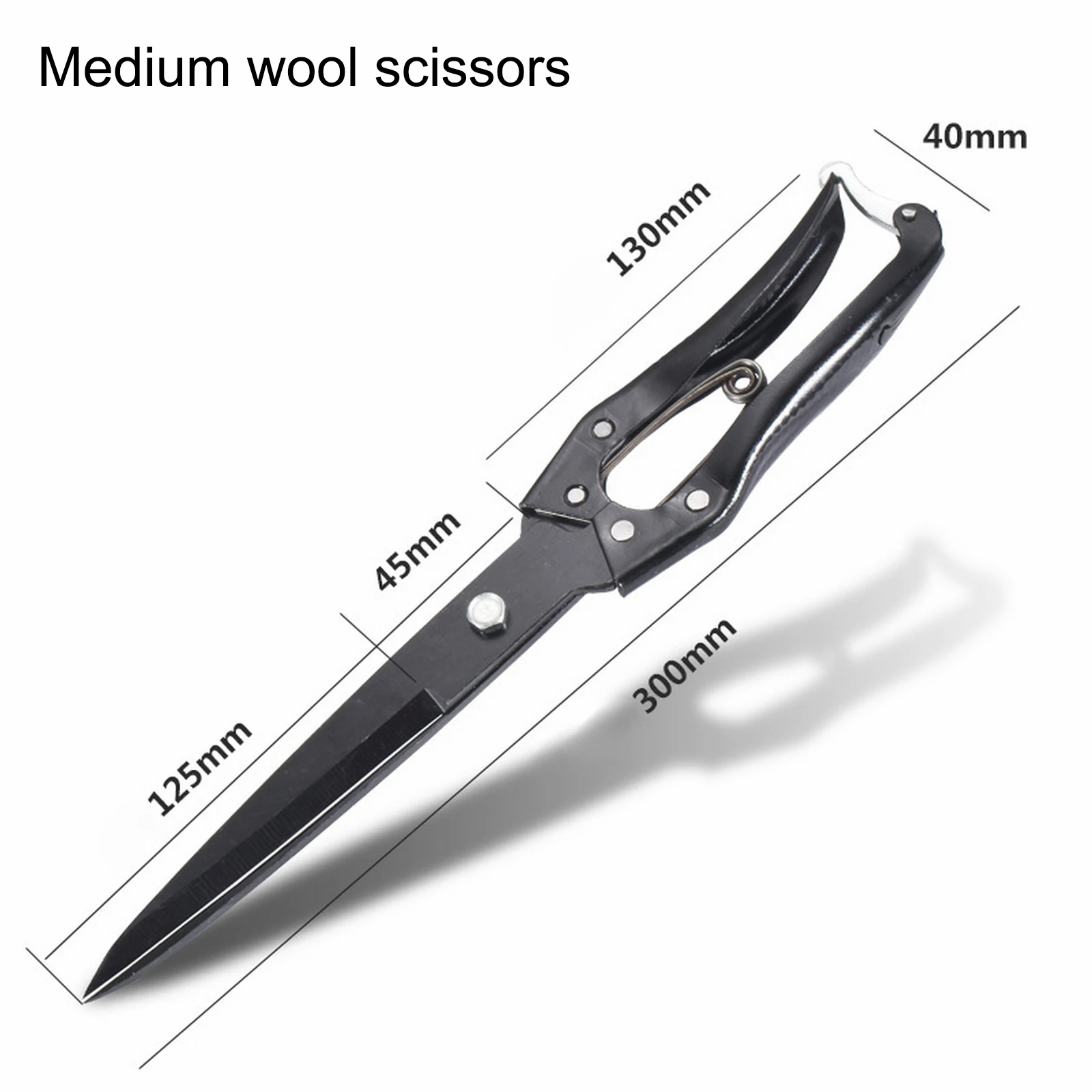 Sheep Wool Shears Spring Loaded Goat Wool Trimming Scissors Cutter Multi-function Manganese Steel Clippers Hand Tool