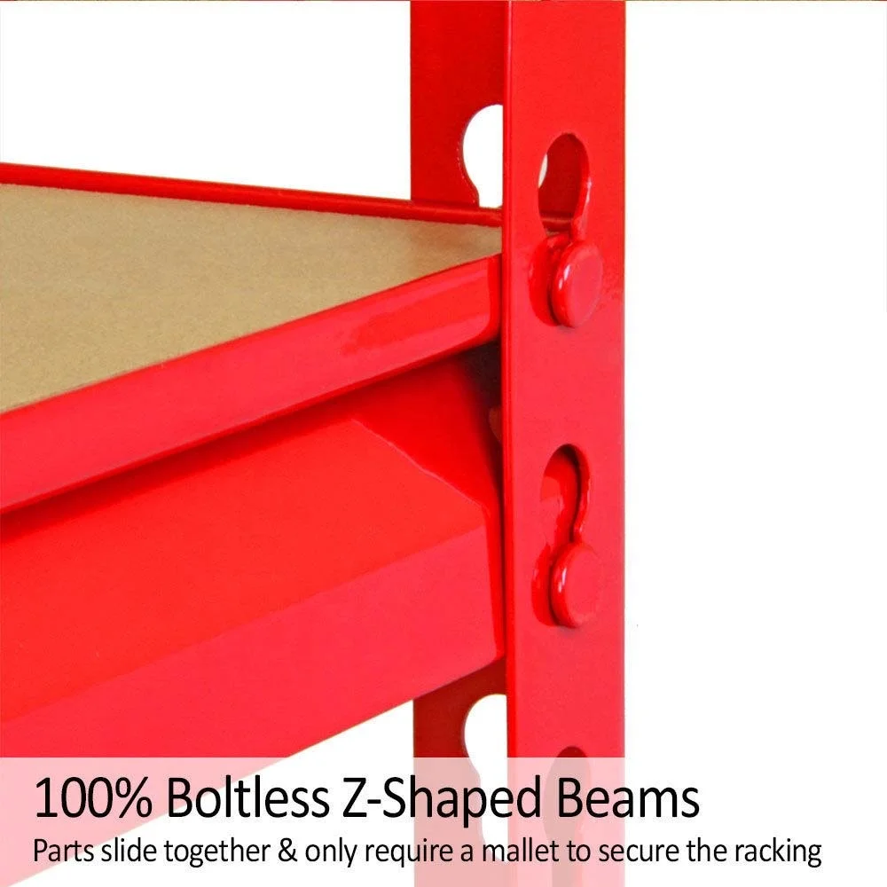 Shelving Unit Nice Luxury Storage Rack Shelves Heavy Duty 5 Tier Steel for Home Warehouse Rack Boltless / Rivet Shelving