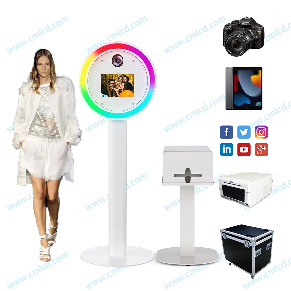 Panic Buying wholesale Party Supplies DSLR photobooth Shell Stand Kiosk Compatible with Camera and Smartphones photobooth
