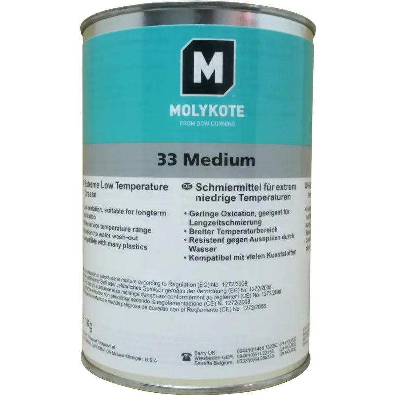 MOLYKOTE 33 Medium cryogenic silicone cryogenic equipment plastic bearing lubrication grease