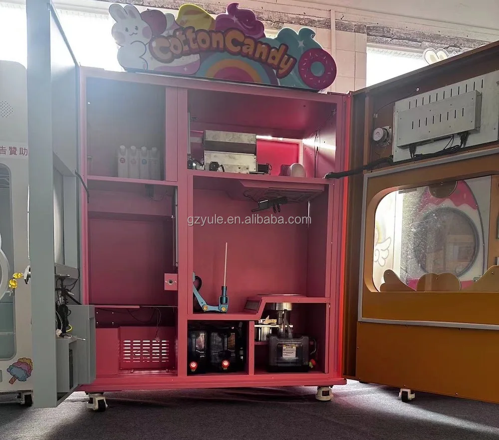 cotton candy venging machine snack machines popcorn cotton candy three flavour cotton candy machine