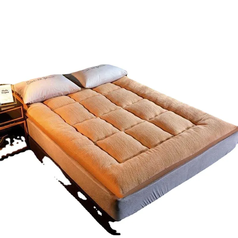 Upper and lower bunk mattresses thickened warm lamb velvet double  bed  cushion college dormitory quilt