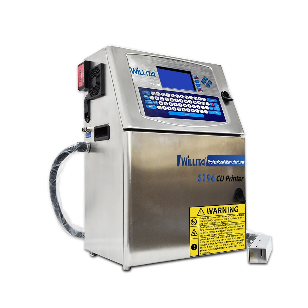 Eggs Bottle Carton Pouch Expiry Date Printing Machine PVC/ID Card Digital Industrial Inkjet Coding Printer