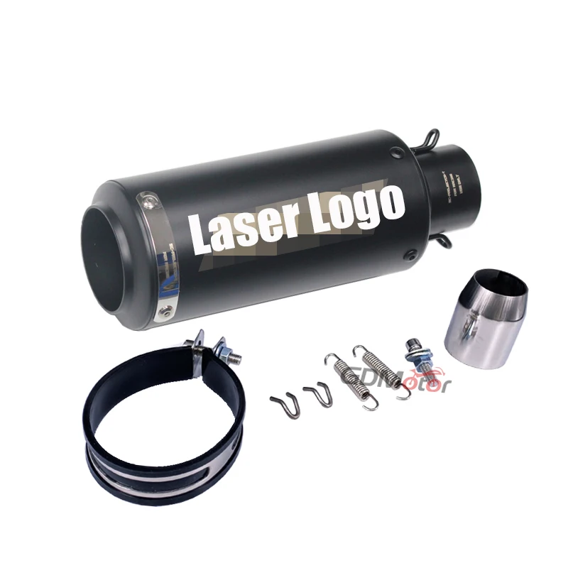 51MM Universal Motorcycle Exhaust Modified Scooter Muffler ATV With Sticker DB Killer for kawasaki er6n sv650 crf 230 z800 r1