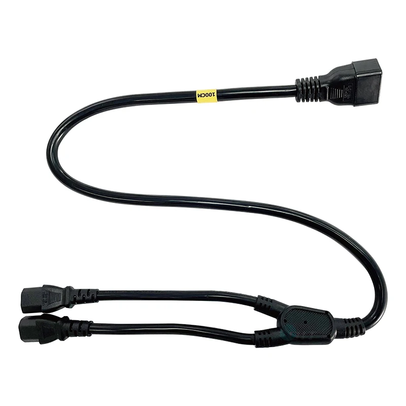 Good price Y Splitter Power Cable 20A 12AWG C20 Splitter 14AWG 2 * C13 extension cords for Service PDU UPS
