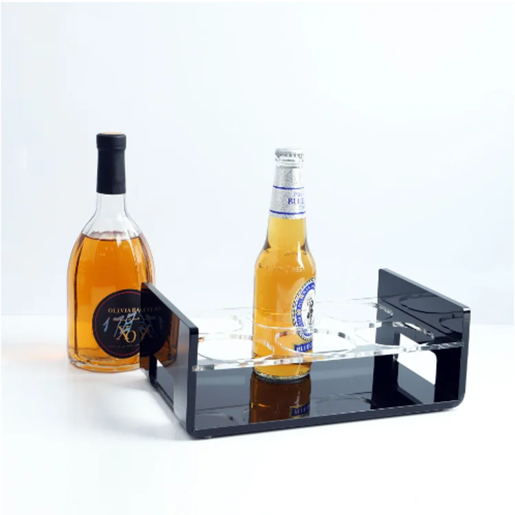 Manufacturer custom new acrylic wine rack business super bar display stand night clue wine acrylic display case