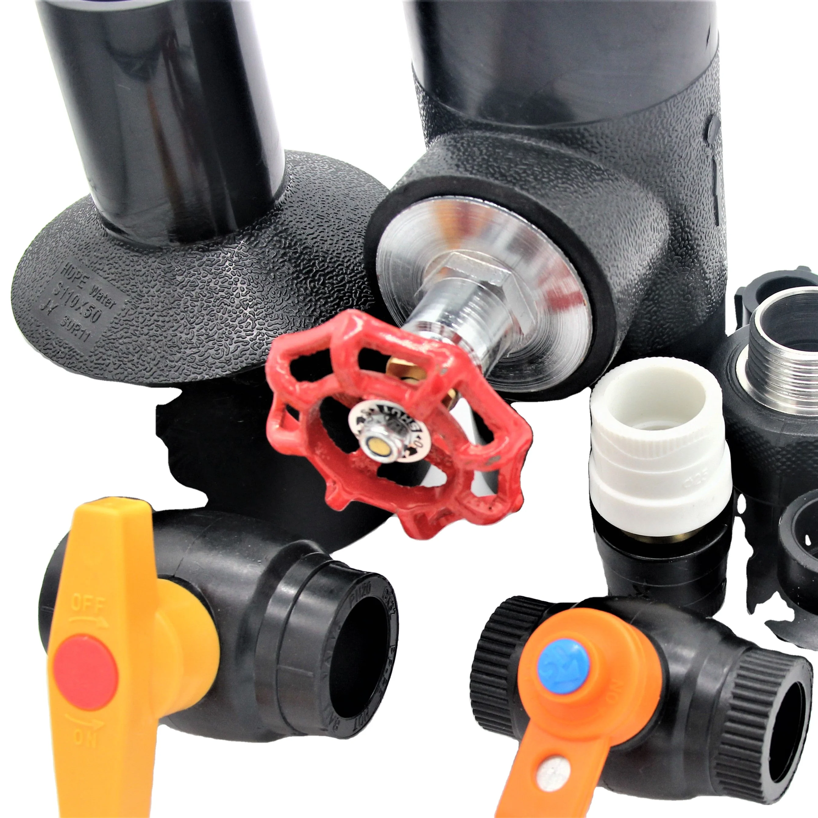 
HDPE Water Pipe Fitting Socket Fusion HDPE Pipe Fitting 