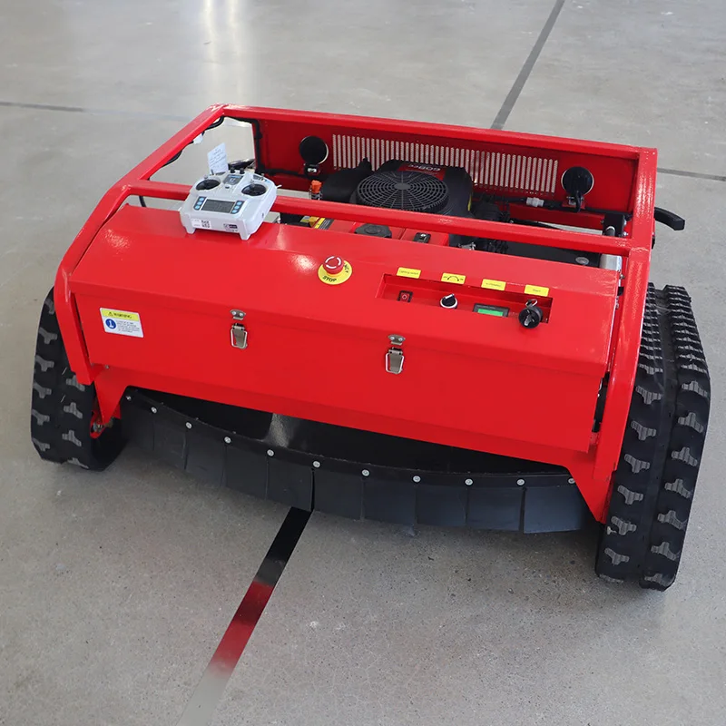 New style robotic remote control lawn mower best quality 1000 mm adjustable lift crawler lawn mower for agriculture