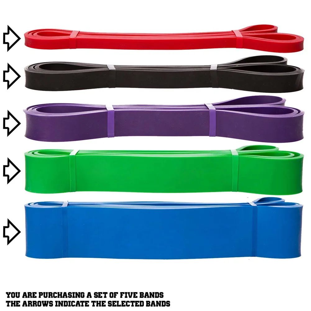 High Strength Natural Rubber Resistance Band Elastic TPE Material Loop for Yoga Fitness Training