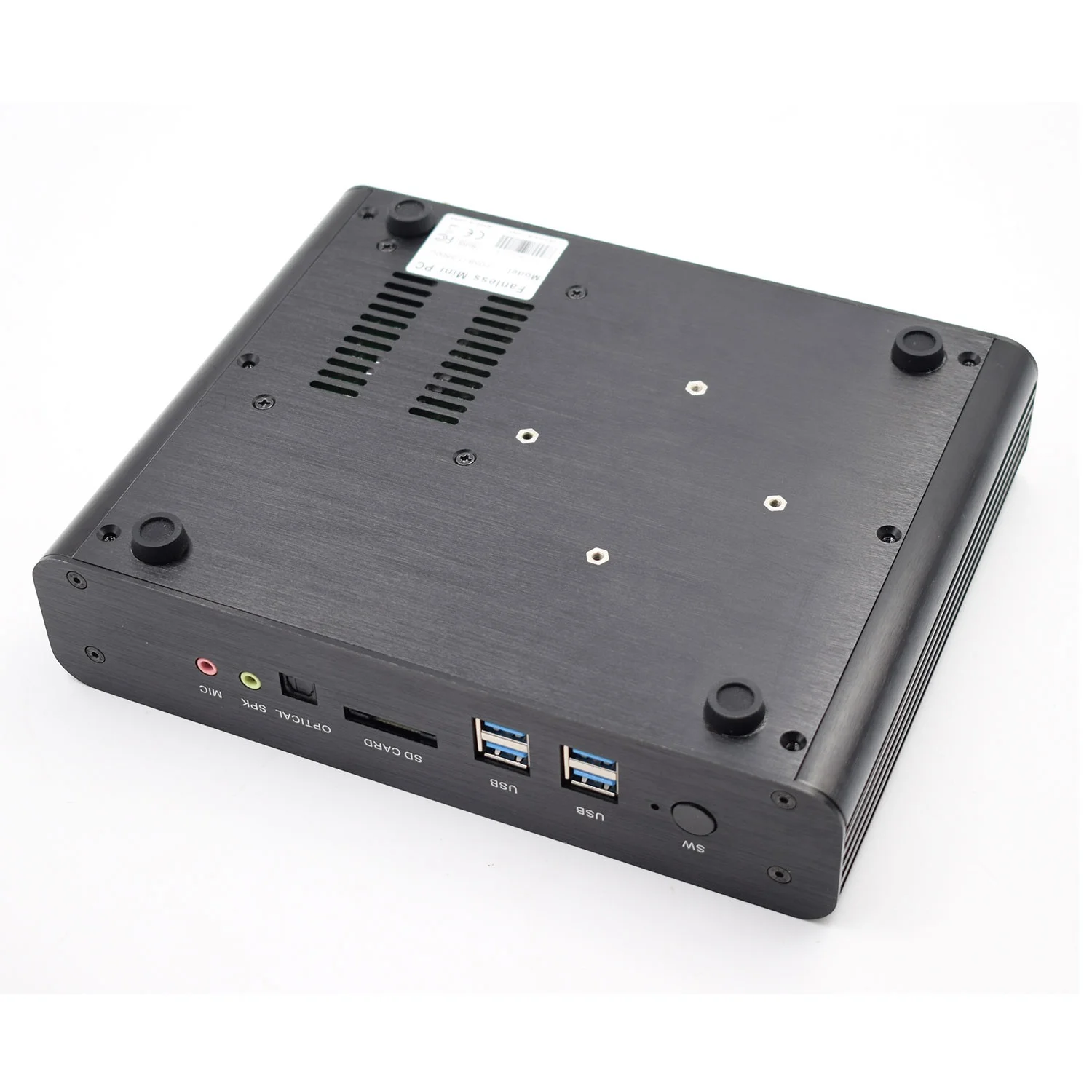 Небольшой компьютер-башенка, все в одном, настольный ПК I7 5500U, система без вентилятора, мини-ПК X86, низкая мощность 12 В, С rs232