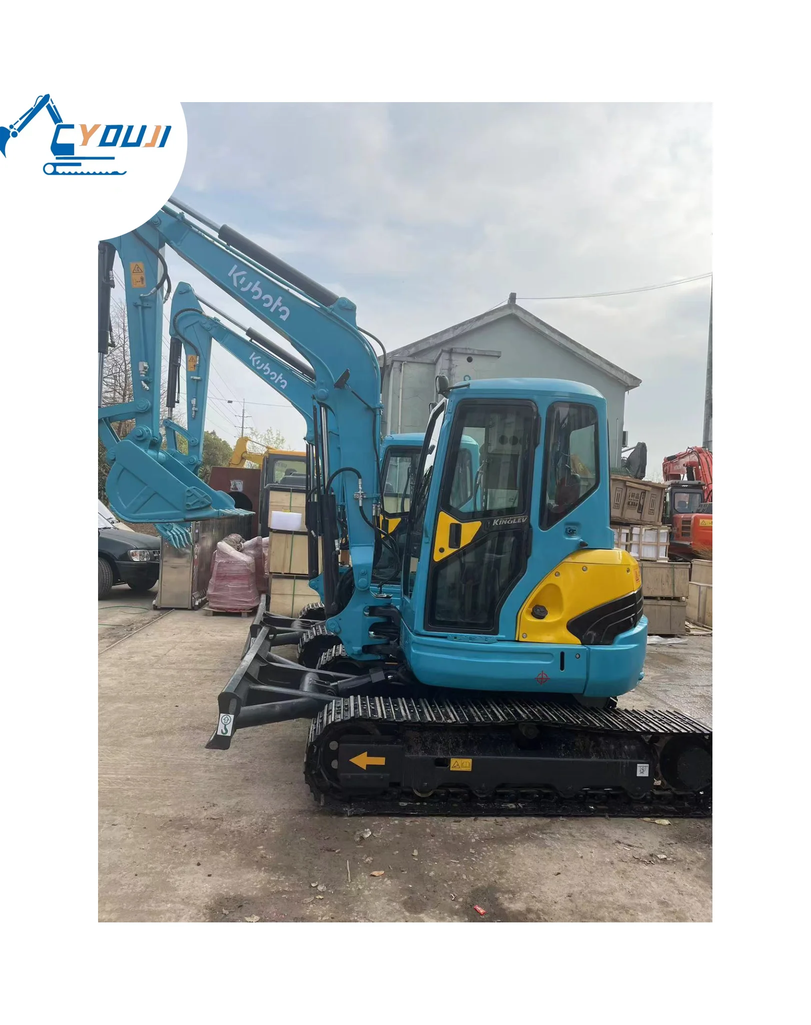 Многофункциональный б/у 5-тонный экскаватор KUBOTA KX155 почти новая машина идеального состояния для продажи