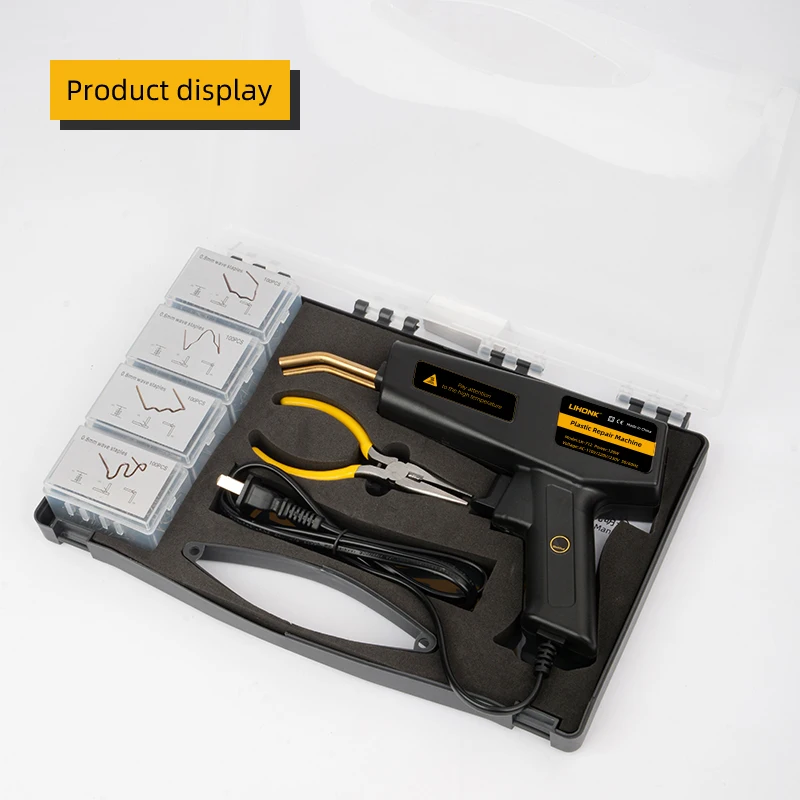 LK712 RTS2  LIHONK Robust 120W Pistol Grip Plastic Repair Kit Bumper Repair Gun with LED Light Wave Nails