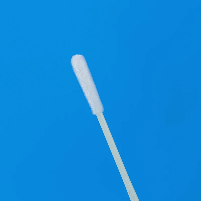 China swab supplier disposable sterile clinical diagnostic kit medical genetic Testing sample collection oral flocked swab