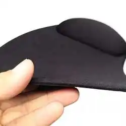 Customized Printing Batch Factory Direct Sale Hair Band Wrist Bracket Black Pc Mouse Pad