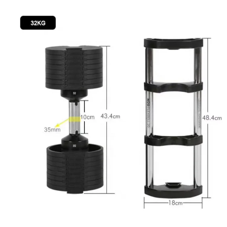 China Dumbbell 20 KG Weight Lifting Adjustable Dumbbell Buy Online