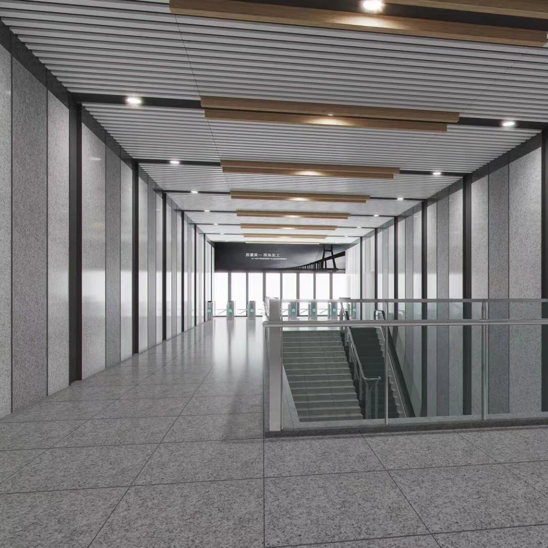 GUCI WPC 3D ceiling panel wood plastic composite waterproof roof interior strip sheet