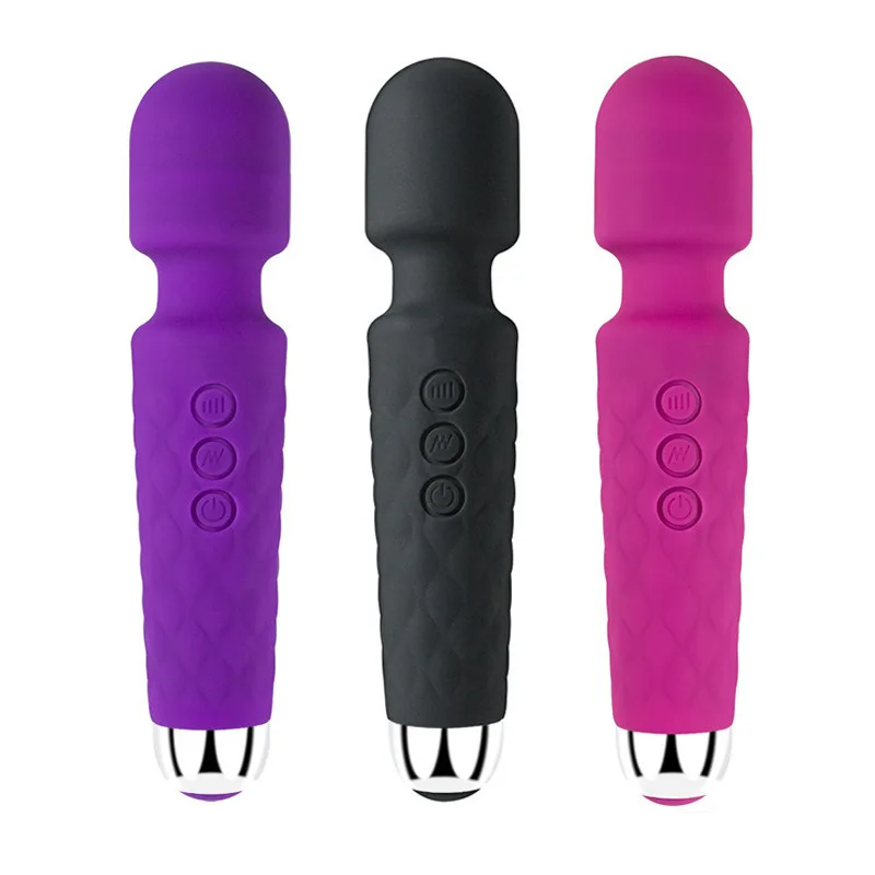 2024  Hot Sale USB Charging Powerful Vibrating AV Bar 20 Frequency 8 Speed Waterproof Masturbation Vibrator for Female