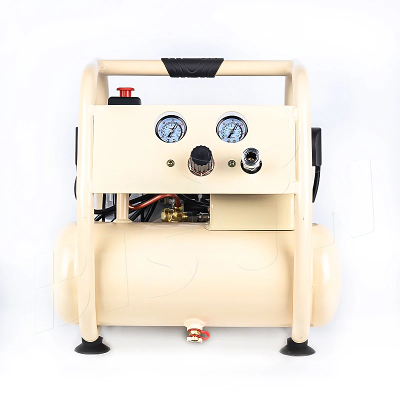 Bison China Piston Electric Mini Oil Free Air Compressor Manufacture Silent 50Hz 8Bar Air Compressor Oilless