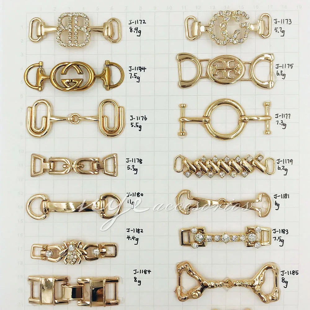 Metal Hardware Shoes Accessories for Shoes Decorative Man Buckle Custom Buckle Shoe Decorations charm