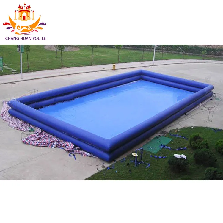Детский надувной бассейн, двухслойный большой надувной бассейн с лестницей для водных мячей