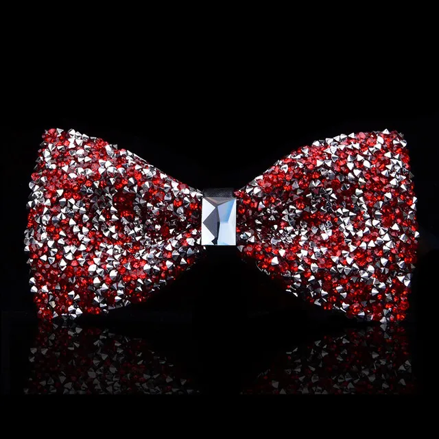 New design crystal bling bowtie for men wedding banquet feast club party bridegroom shinning rhinestone bow tie