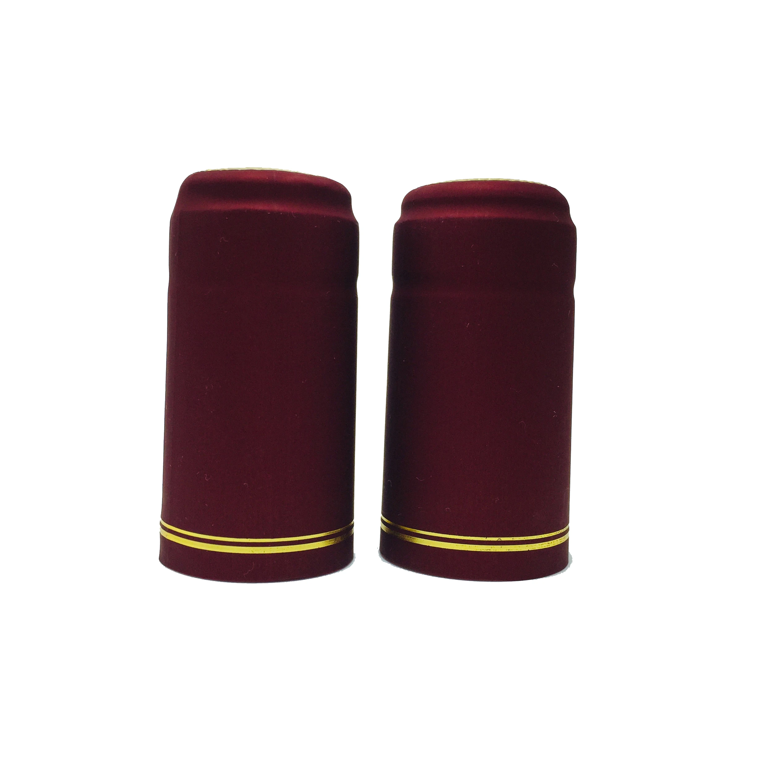 Fast Delivery Non Spill PVC Shrink Capsule Sleeve Wine Bottle Shrink Cap Aluminium Foil Burgundy Screw Cap