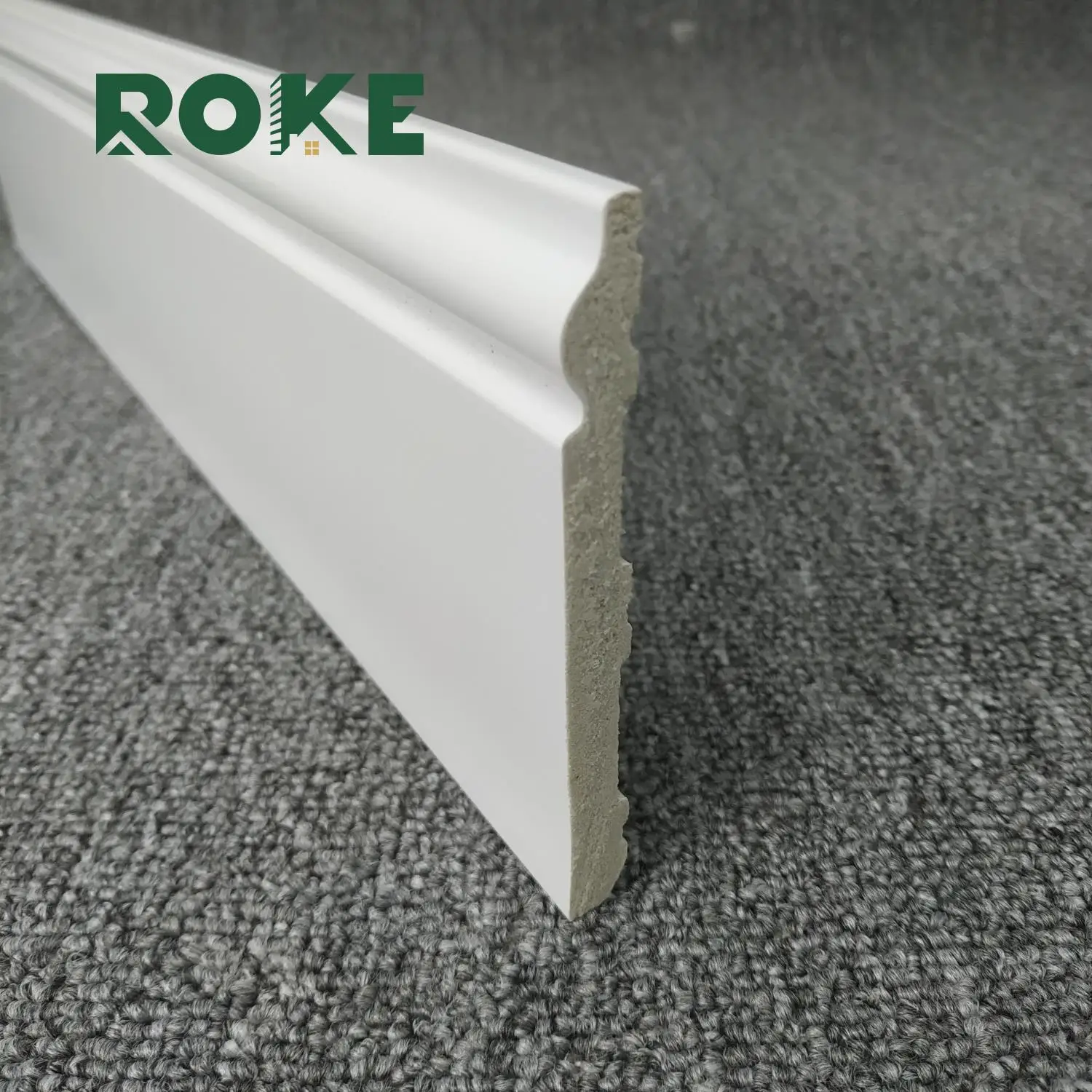 ROKE Factory Leading Manufacturers Skirting Board Protection Baseboard Flexible Tile Trim Modern Skirting Profiles Hot Sale