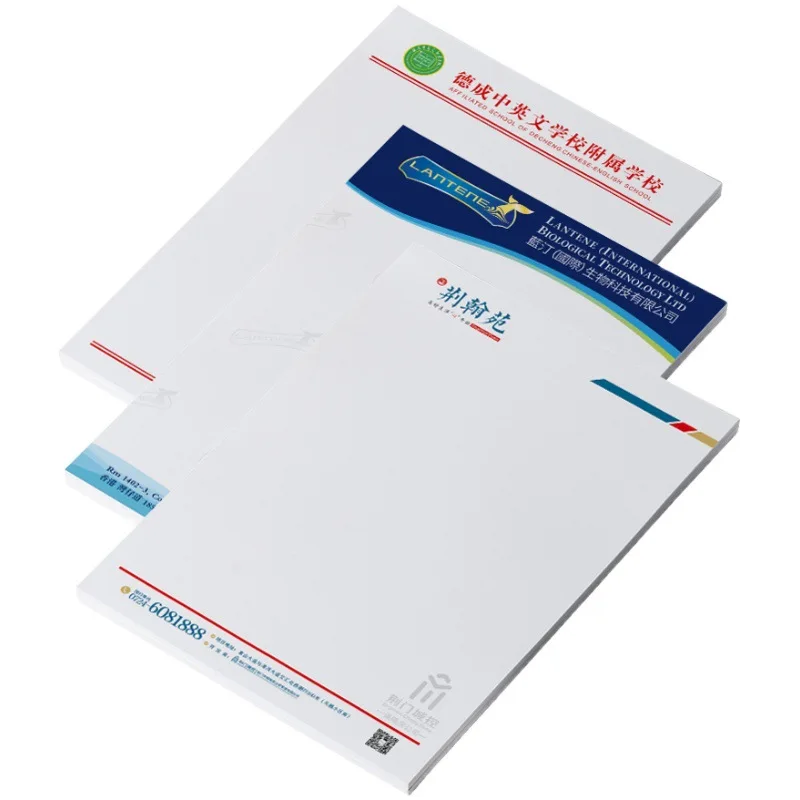 Stationery Products Custom Company Letterhead Custom Printing Logo Corporate Letterhead