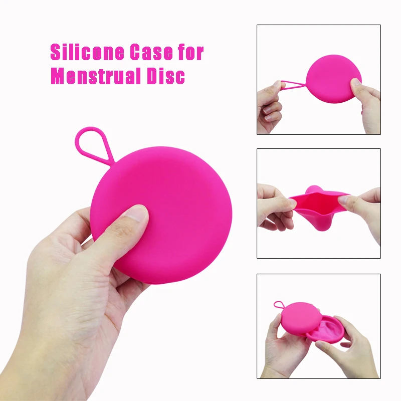 Medical Silicone Period Copa Menstruation Disc Set Soft Menstrual Disc and Case