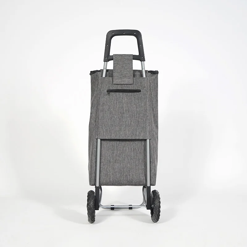 Custom Trolly dolly foldable shopping cart 600D oxford and removable bag lightweight shopping trolley bag