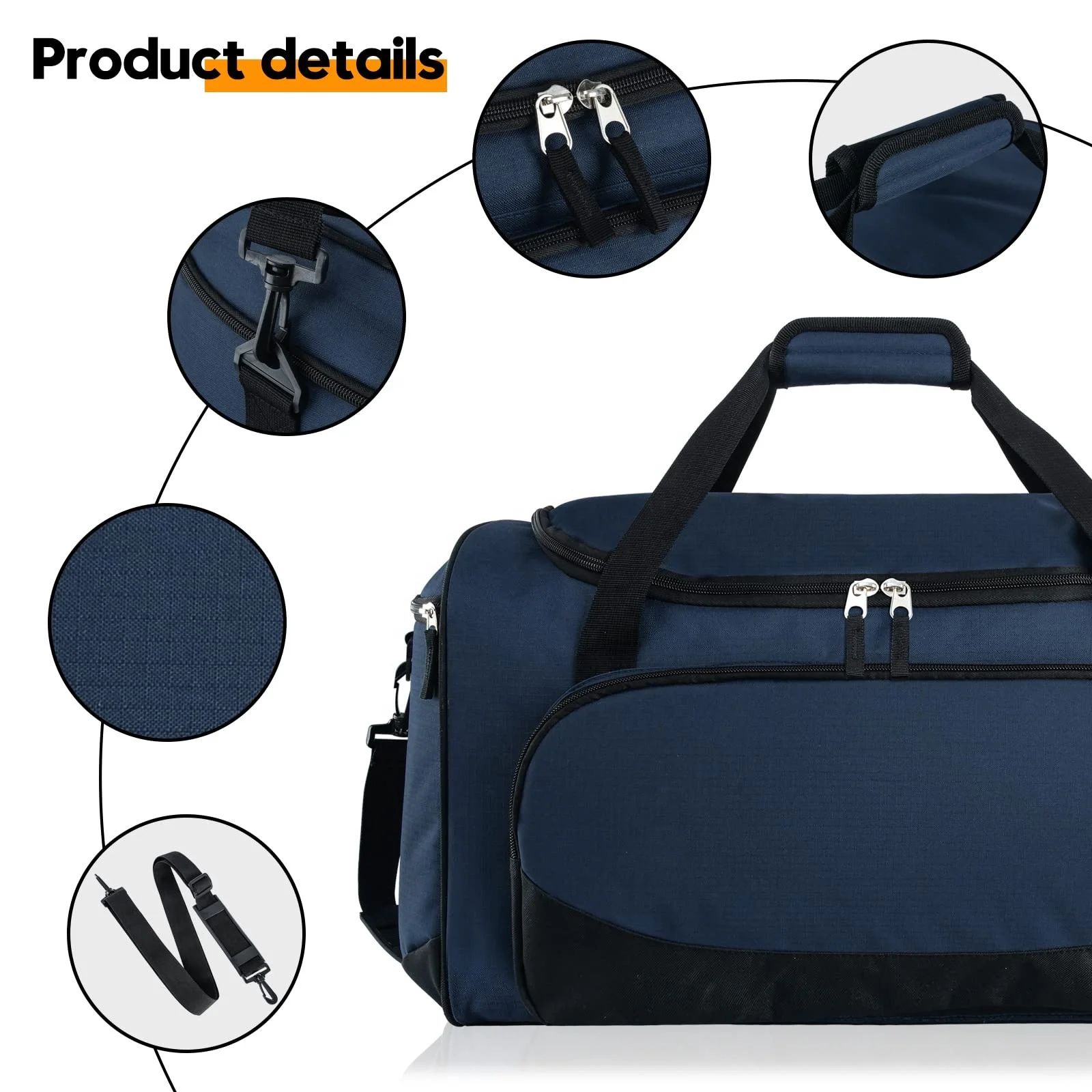 600D Oxford Extra Large Hand Baggage Wholesale Weekend Duffel Bag Crossbody Tote Weekend Bag Travel