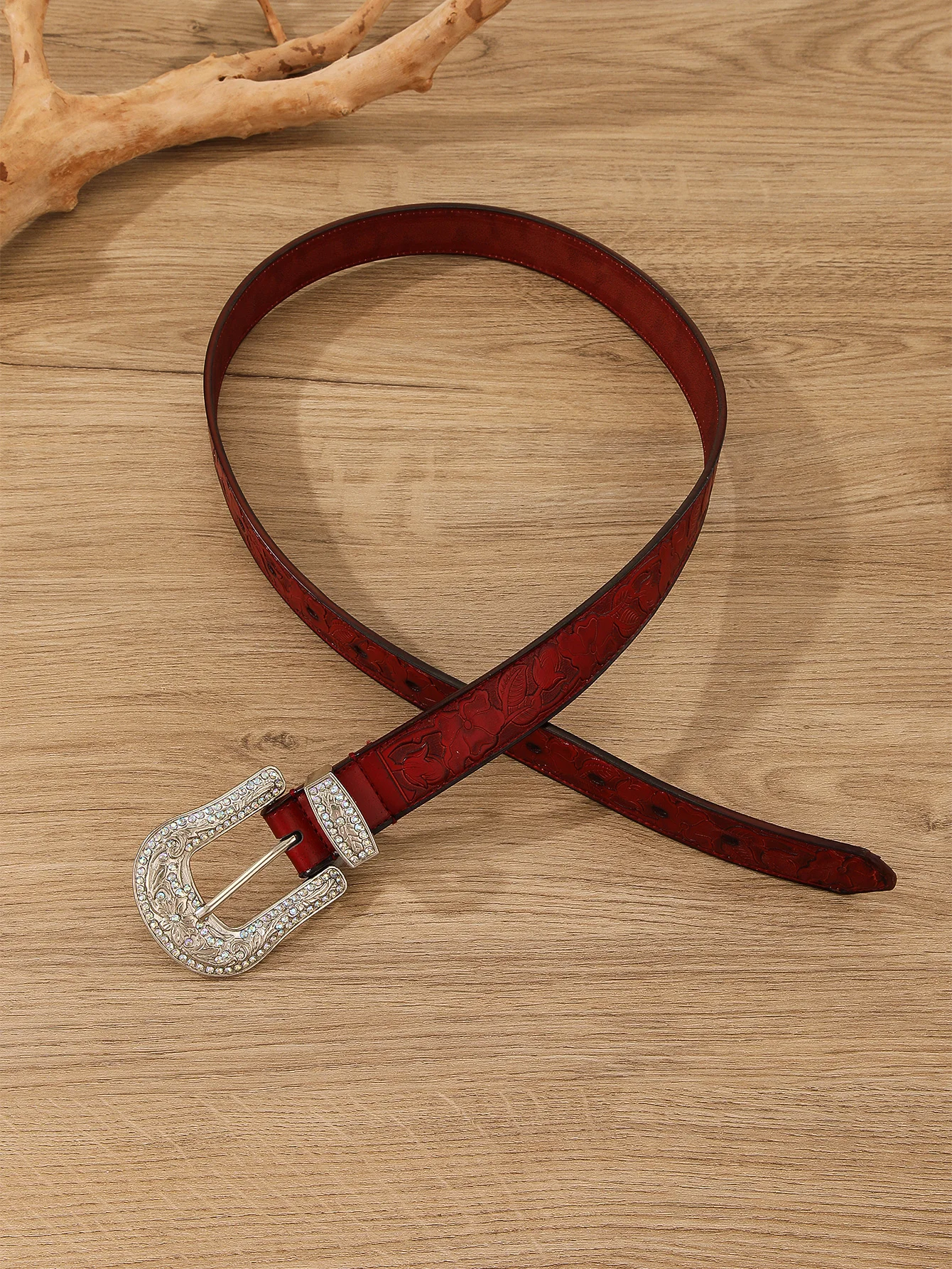 HAND PAINTED HAND CARVED WESTERN FLOWER DESIGN ITALIAN VEG TANNED PU LEATHER BELT 2023 SOLID BRASS FLORAL BUCKLE & LOOP