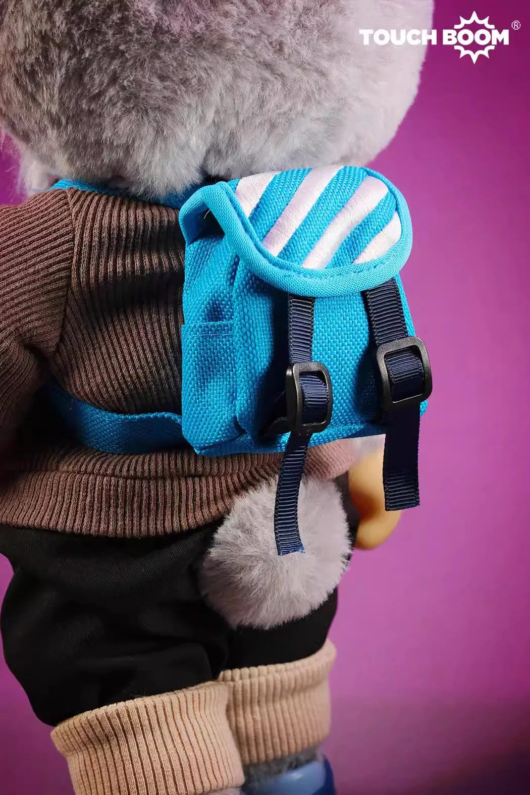 TOUCH BOOM Einstein Rebellious Bear Plush Doll Trendy Play Toy for Collection