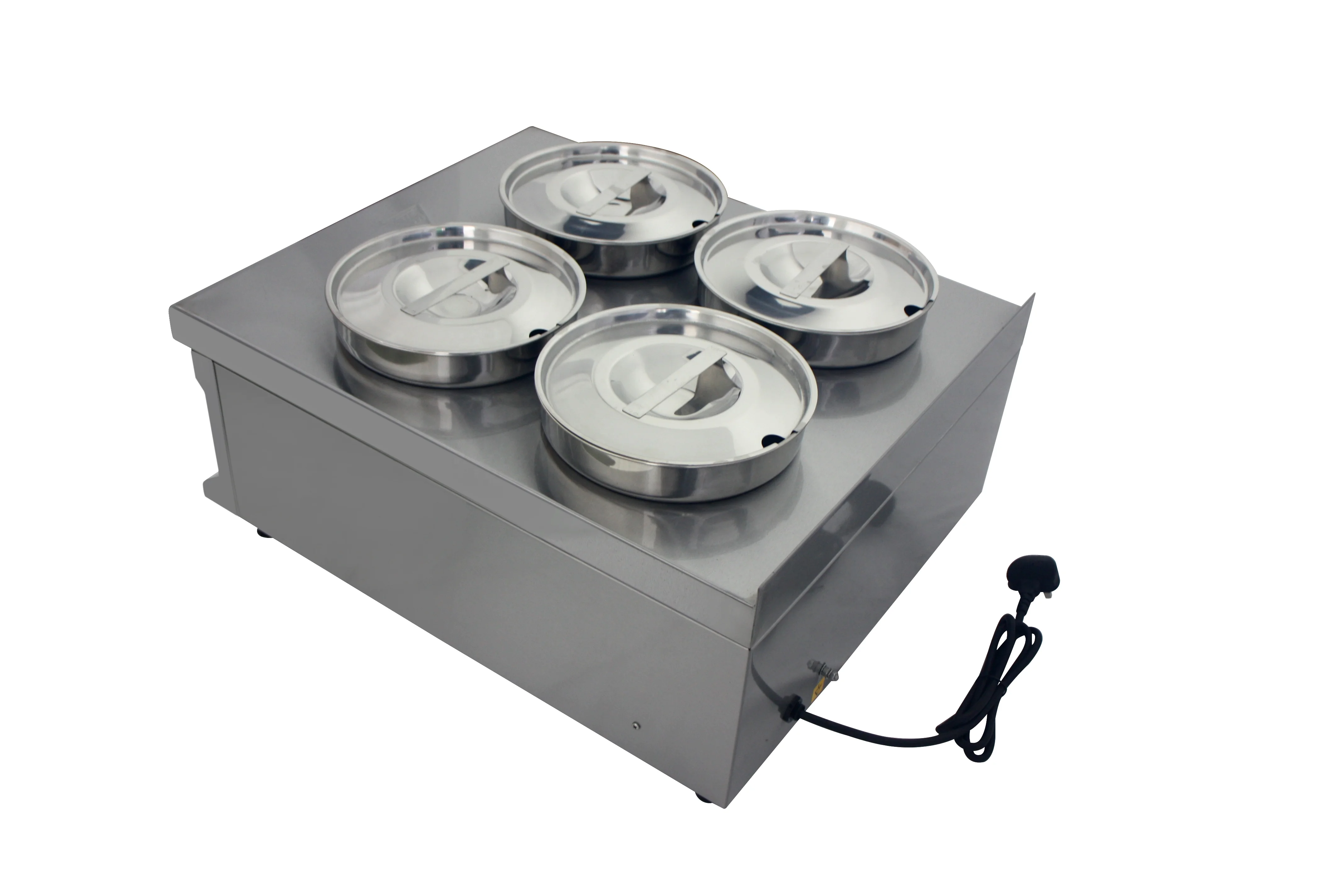 Restaurant stainless steel buffet hot bain marie showcase machine with soup bucket