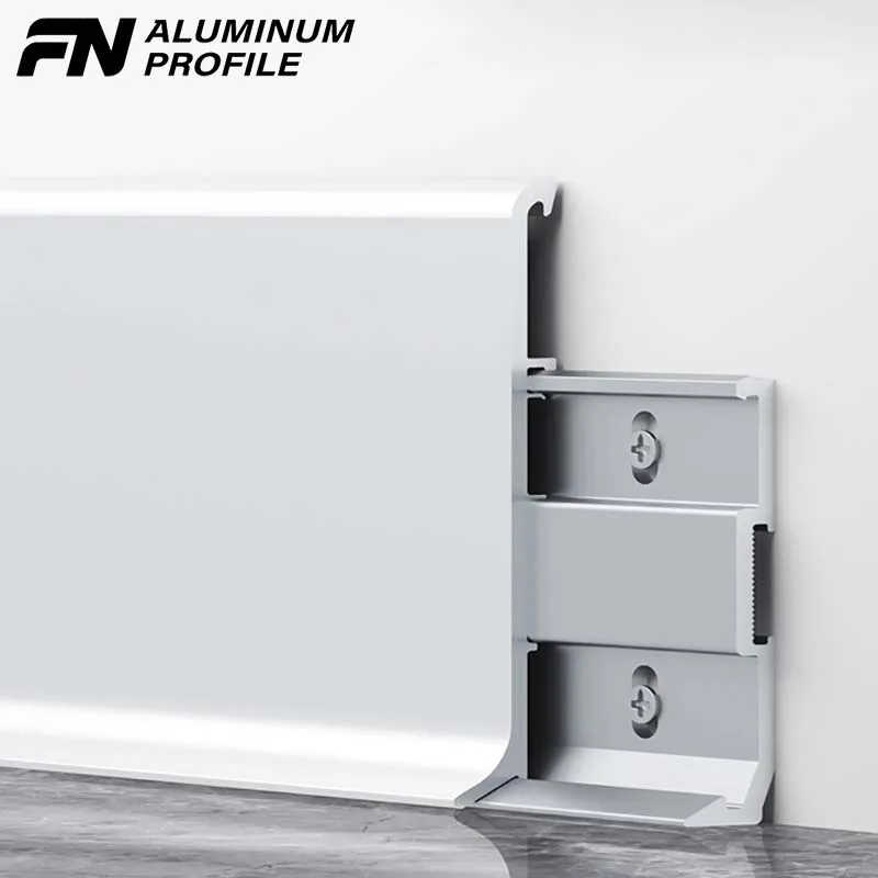 Beautify Wall Aluminum Skirting Board Bedroom Beautiful Colors Extrusion Aluminum Baseboard