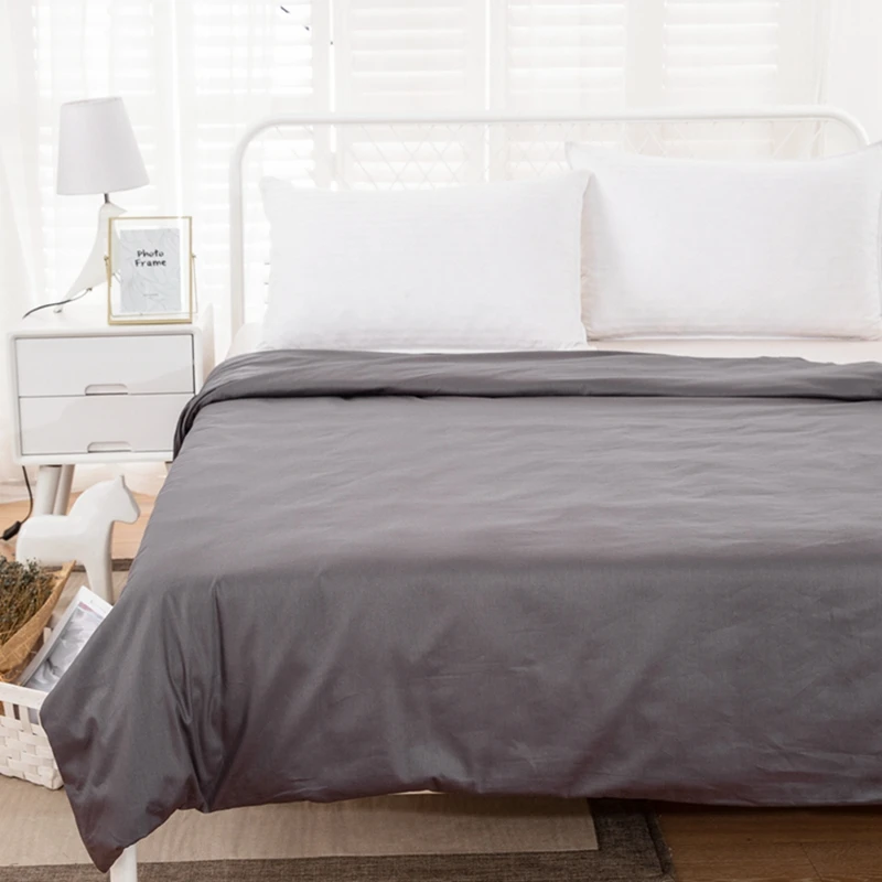 Wholesale custom soft and warm 100% cotton queen quilt covers bedding set for weighted blanket