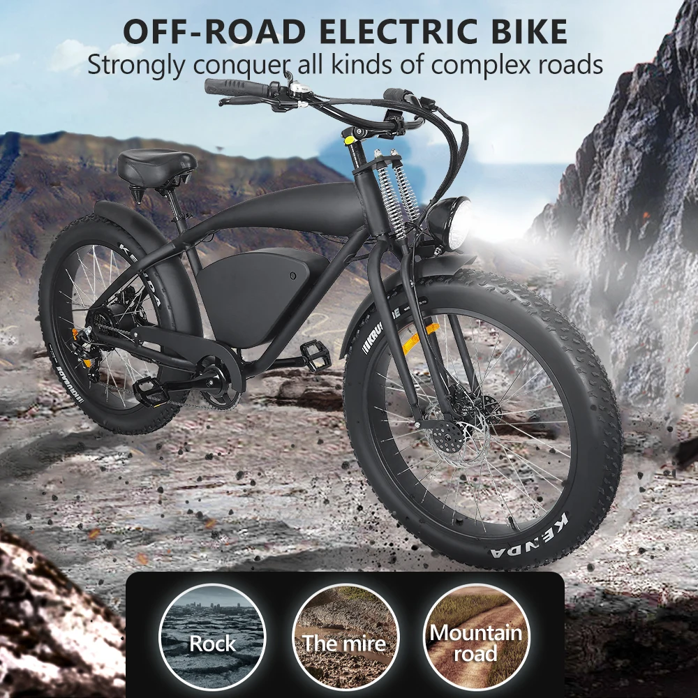 Factory 48V Powerful Disc Brake 18.3Ah Integrated Battery 2 Wheel Electric Bike Bicycle Hybrid