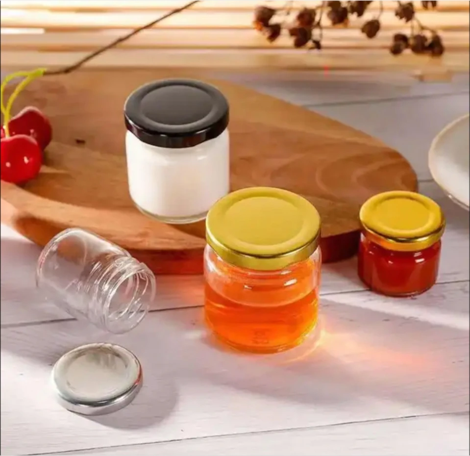 Custom Design 1Oz 3Oz 5Oz Oz 8Oz 12Oz Glass Wholesale Jelly Honey Sauce Jars Packing With Lids