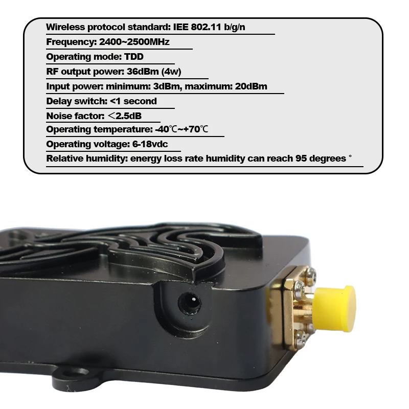 2.4G 5.8G 4W long range WiFi boost signal amplifier high gain wireless amplifier signal booster for drones